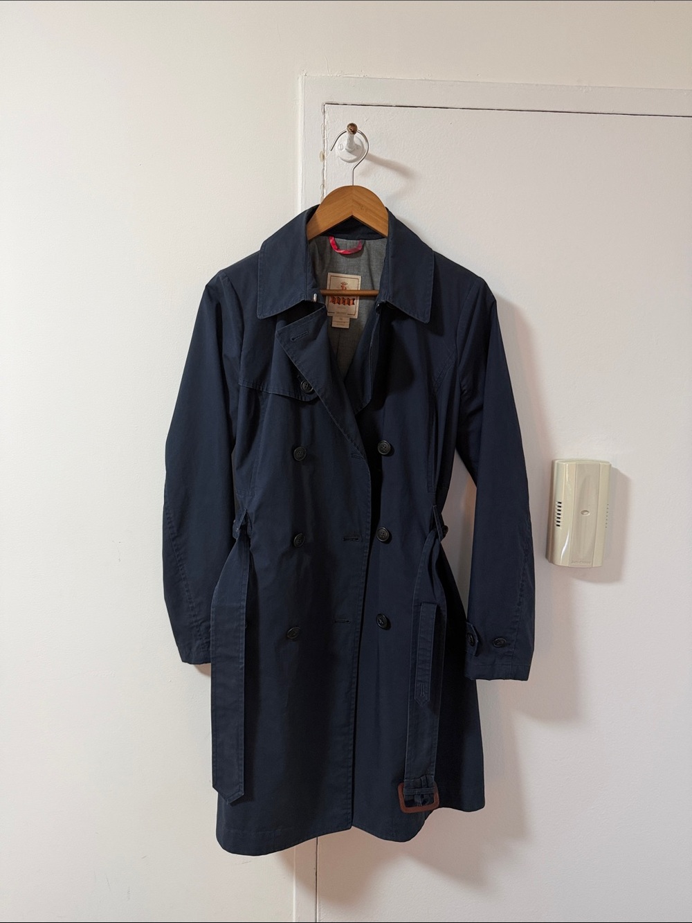 Baracuta Women’s Classic Navy Trench Coat Size 10